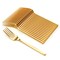 Gold Plastic Silverware Set Gold Silverware Disposable Forks and Spoons Disposable 120 Pack Plastic Utensils Set Knives & Spoons & Forks For Parties and Events